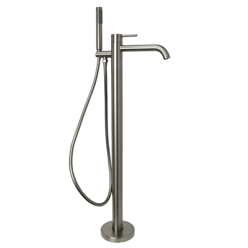 Смеситель для ванны с душем AVS Slimmer напольный, оружейная сталь Смеситель для ванны с душем AVS Slimmer напольный, оружейная сталь