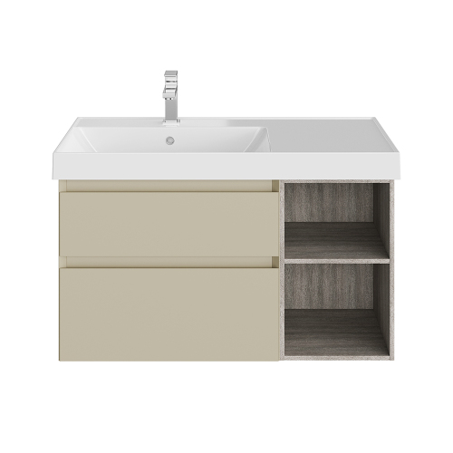 Тумба с раковиной Kerama Marazzi Cubo 90 L лимо матовая древесная Тумба с раковиной Kerama Marazzi Cubo 90 L лимо матовая древесная