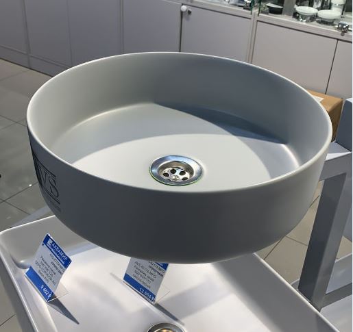 Раковина AVS Art Basin AVS-83134-MFG 35,5х35,5 голубой