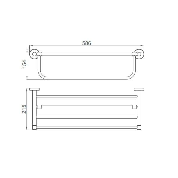 Полка для полотенец Accoona A12112