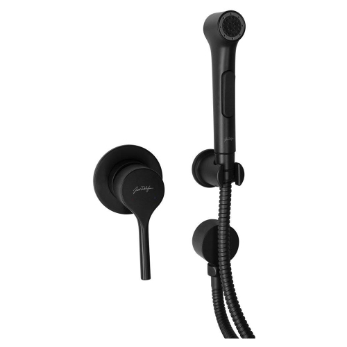 Гигиенический душ со смесителем Jacob Delafon Elate E24610-BL С ВНУТРЕННЕЙ ЧАСТЬЮ, черный матовый