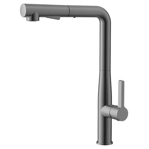 Смеситель для кухни AVS 811-191-GM оружейная сталь