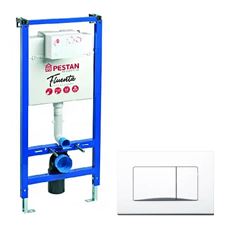 Инсталляция д/унитаза + клавиша белая Fluenta PESTAN