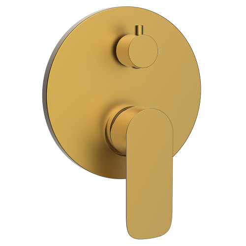Смеситель для ванны и душа AVS Basic с внутренней частью, брашированное золото