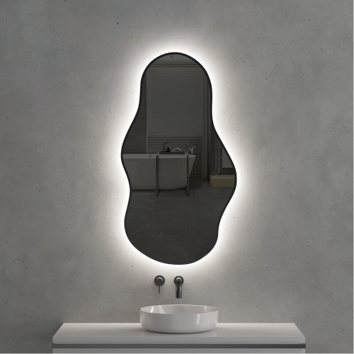 Зеркало AVS Силуэт 60х110 черный