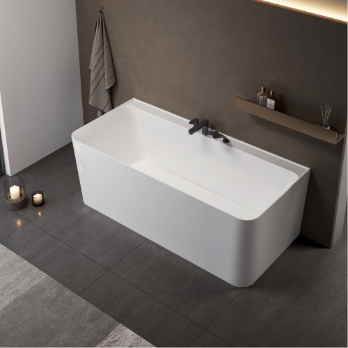 Акриловая ванна AVS Сканди 160x75 белая с донным клапаном