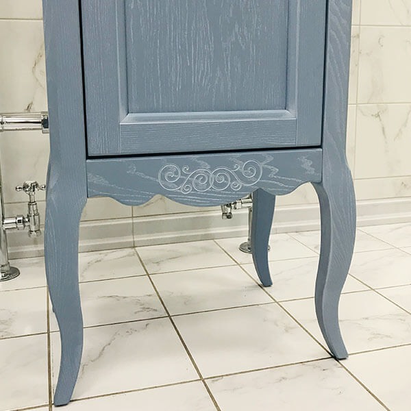 Шкаф-пенал ASB Wood Line Модерн 40 рошфор, белая патина