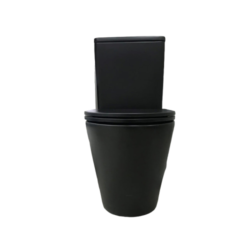 Унитаз-компакт AVS Лотос безободковый, черный матовый