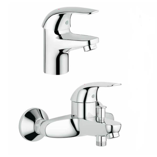Комплект смесителей Grohe Euroeco 32734000+32743000 хром