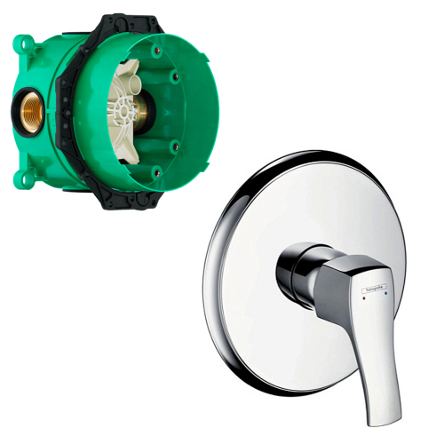 Смеситель для душа Hansgrohe Metris Classic 31676000+01800180 хром