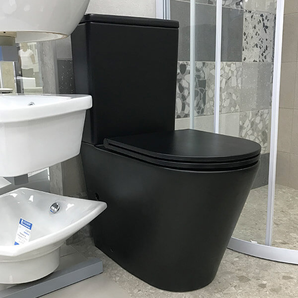 Унитаз-компакт AVS Лотос безободковый, черный матовый