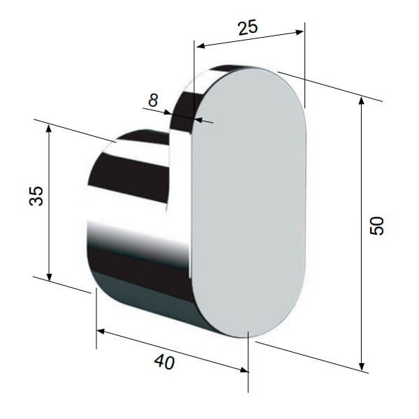 Крючок Lounge Remer LN50NO
