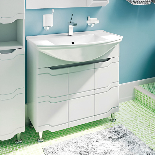 Тумба с раковиной Runo Стиль 00000001113+УТ000001523 85 см Тумба с раковиной Runo Стиль 00000001113+УТ000001523 85 см