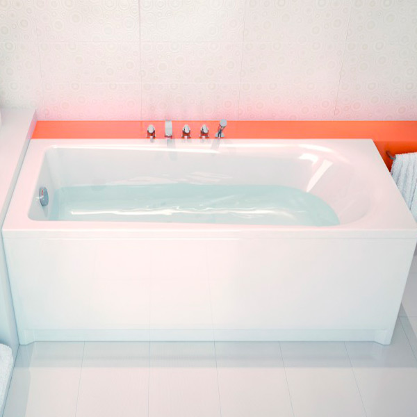 Акриловая ванна Cersanit Flavia 150x75 белая, без ножек