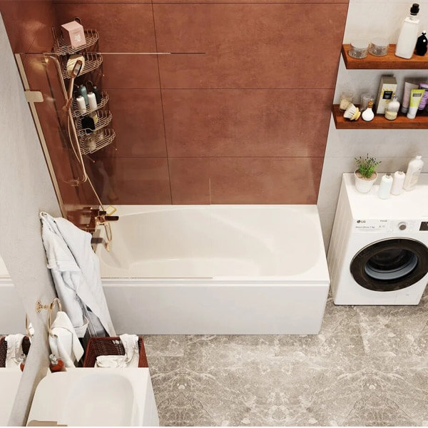 Акриловая ванна Vagnerplast Aronia 160x75 белая, без каркаса