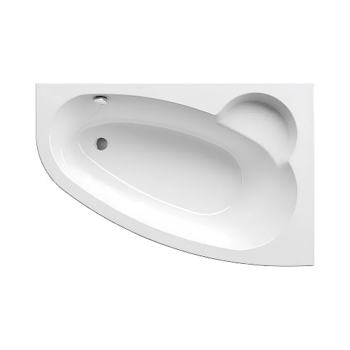 Акриловая ванна Ravak Asymmetric 160x105 R белая, с ножками и экраном
