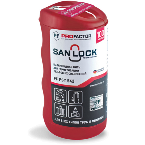 Нить полиамидная с силиконом PF San-Lock (100м) Нить полиамидная с силиконом PF San-Lock (100м)