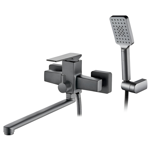 Смеситель универсальный Accoona A71124AT графит матовый Смеситель универсальный Accoona A71124AT графит матовый