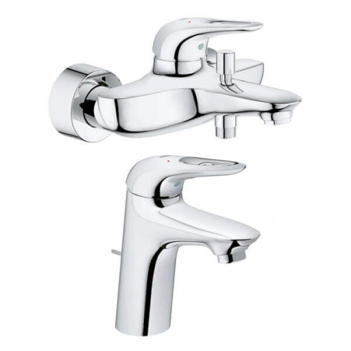 Комплект смесителей GROHE Eurostyle 33558003+33591003 хром