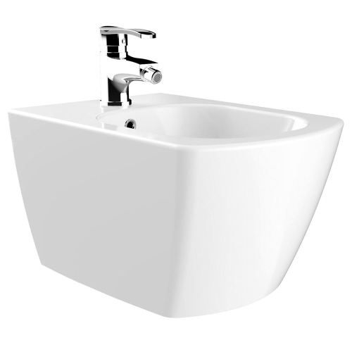 Биде подвесное Creavit Elegant EG510-00CB00E-0000 белое Биде подвесное Creavit Elegant EG510-00CB00E-0000 белое
