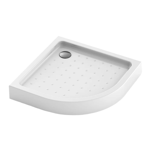 Поддон для душа Veconi Tezeo 90x90 белый, четверть круга, акрил, с сифоном Поддон для душа Veconi Tezeo 90x90 белый, четверть круга, акрил, с сифоном
