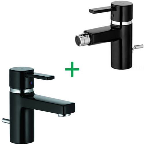 Комплект смесителей Kludi Zenta 382508675+385308675 черный