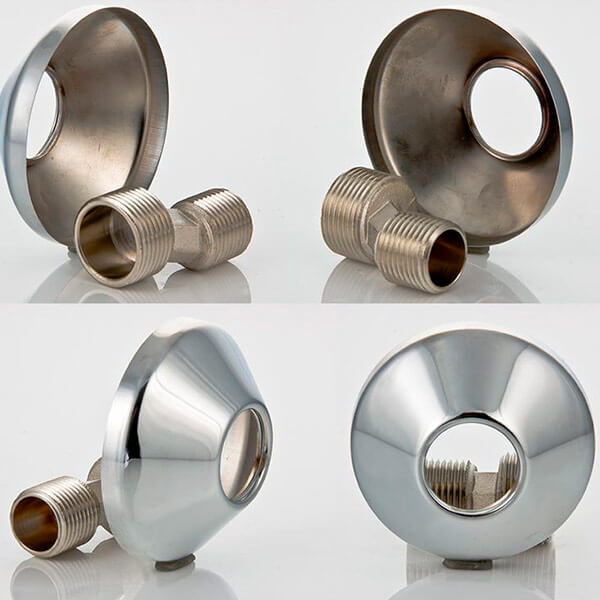 Эксцентрик 3/4х1/2" с декоративной чашкой черный гл Терминус