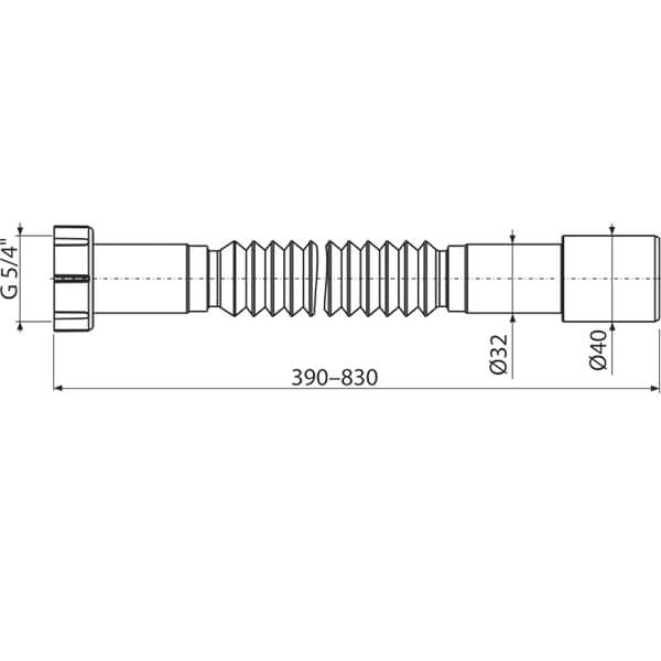Гофра 32-40 Alcaplast A750 Гофра 32-40 Alcaplast A750