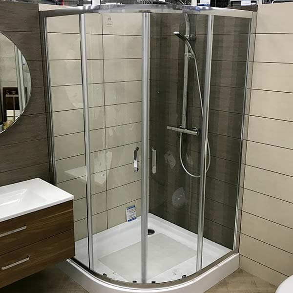 Душевой уголок AVS Раунд 80x80 профиль хром, стекло прозрачное