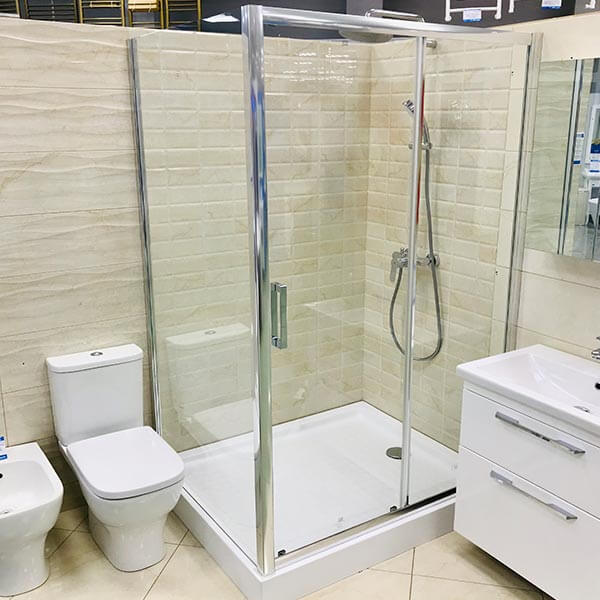 Душевой уголок AVS Квант Квадро 120x90 профиль хром, стекло прозрачное