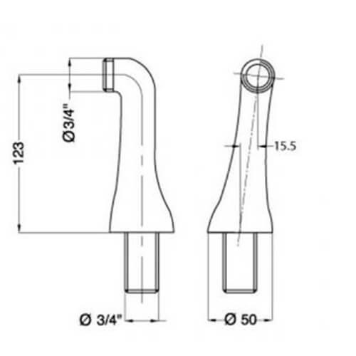 Полуколонны на борт ванны пара Migliore ML.RIC-20.279.DO