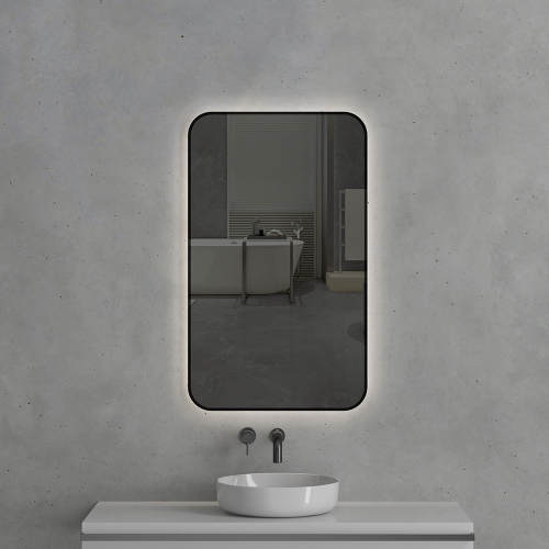 Зеркало с подсветкой AVS Неро 60x100 см, черное