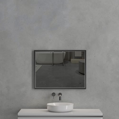 Зеркало с подсветкой AVS Мичиган 60x80 см, черное