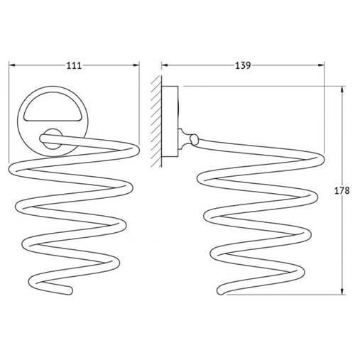 Держатель фена Elite Classic C80 Держатель фена Elite Classic C80