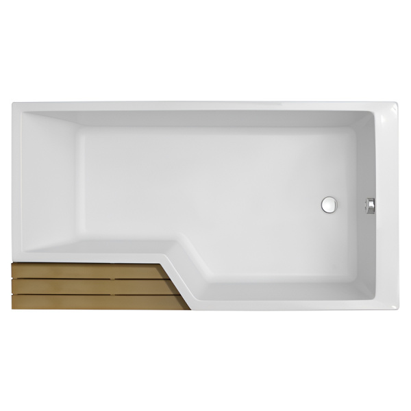 Акриловая ванна Jacob Delafon Bain Douche Neo 160х90 R белая без каркаса