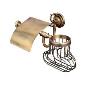 Держатель для туалетной бумаги и освежителя Classic Retro R-2AR бронза