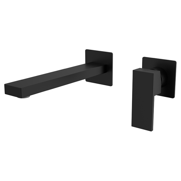 Смеситель для раковины AVS Cube с внутренней частью, черный матовый