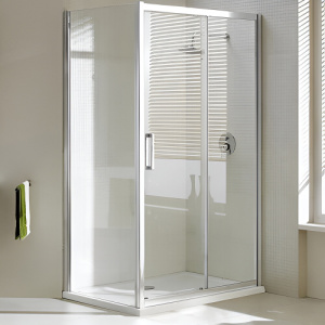 Душевой уголок AVS Квант 110x80 профиль хром, стекло прозрачное