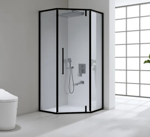 Душевой комплект AVS Cube 4в1черный матовый