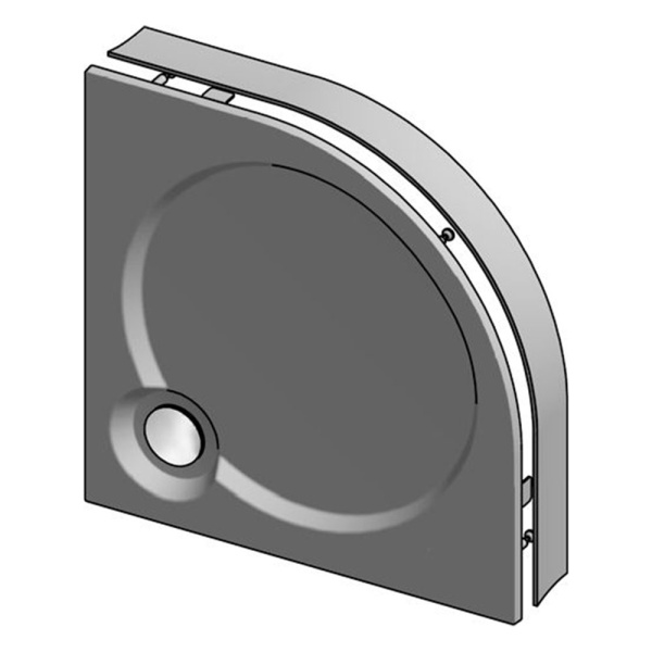 Поддон литьевой R550 выс+съемн панель+ножки Deluxe 100*100*16 R-White GuteWetter