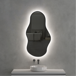 Зеркало AVS Силуэт 60х110 черный