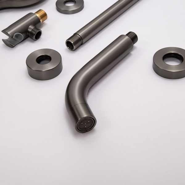 Душевой комплект AVS Slimmer 4в1 оружейная сталь