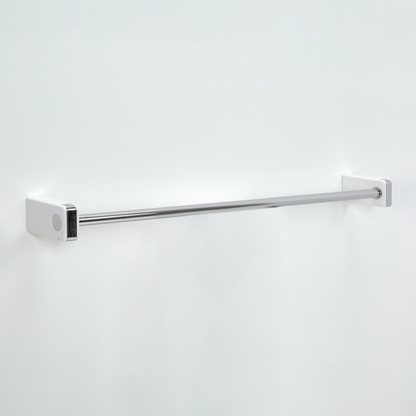 Полотенцедержатель AVS 60 см, хром/белый