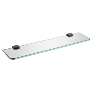 Полка AVS Swart, 50 см, стекло/черный матовый