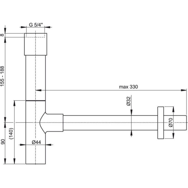 Сифон Alcaplast A402