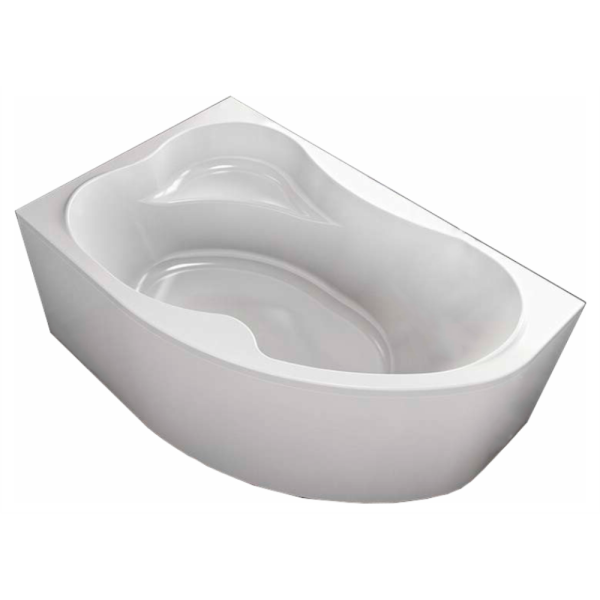 Акриловая ванна Kolpa-San Lulu 170х110 R белая, с каркасом и экраном