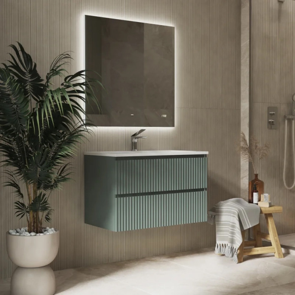 Тумба с раковиной RAVAL Coste 80 зеленая Тумба с раковиной RAVAL Coste 80 зеленая