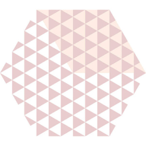 Керамогранит 23x27 матовый rosa Peonia KEROS M138