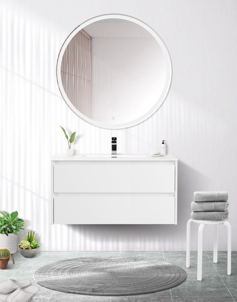 Комплект: Тумба 1000x460x500 Kraft BelBagno KRAFT-1000-2C-SO-BO+раковина LOV-1000-LVB 