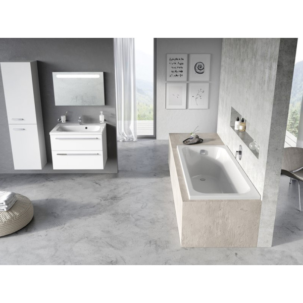 Акриловая ванна Ravak Chrome 170x75 белая с ножками и экранами